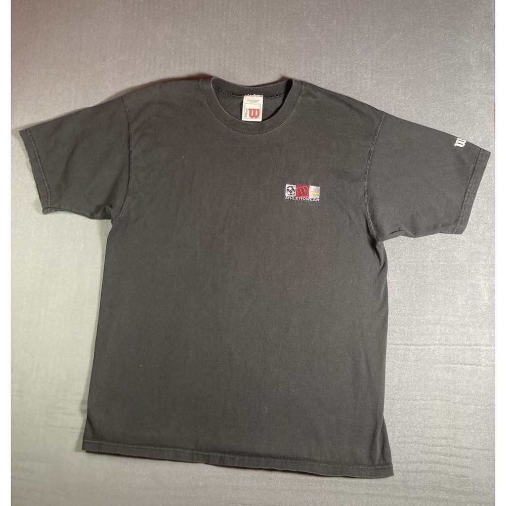 Vintage Wilson - Soccer Athletic Wear Embroidered (L) T-Shirt Streetwear
